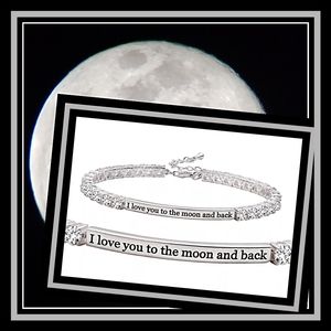 925 White Sapphire Tennis Bracelet Silver 7.5"